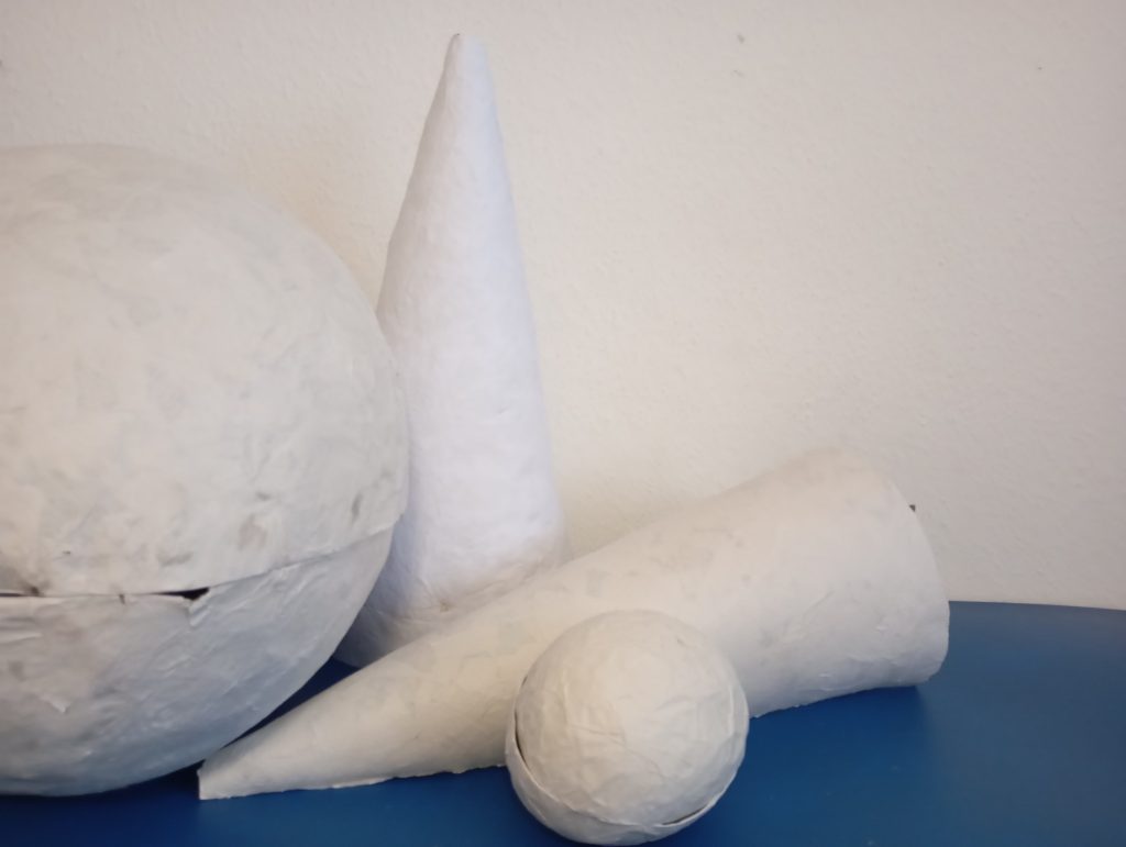 Pappmaché Rohlinge Grundormen groß